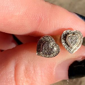 10k white gold earrings